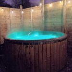 Wood fired hot tub at Boundless Events